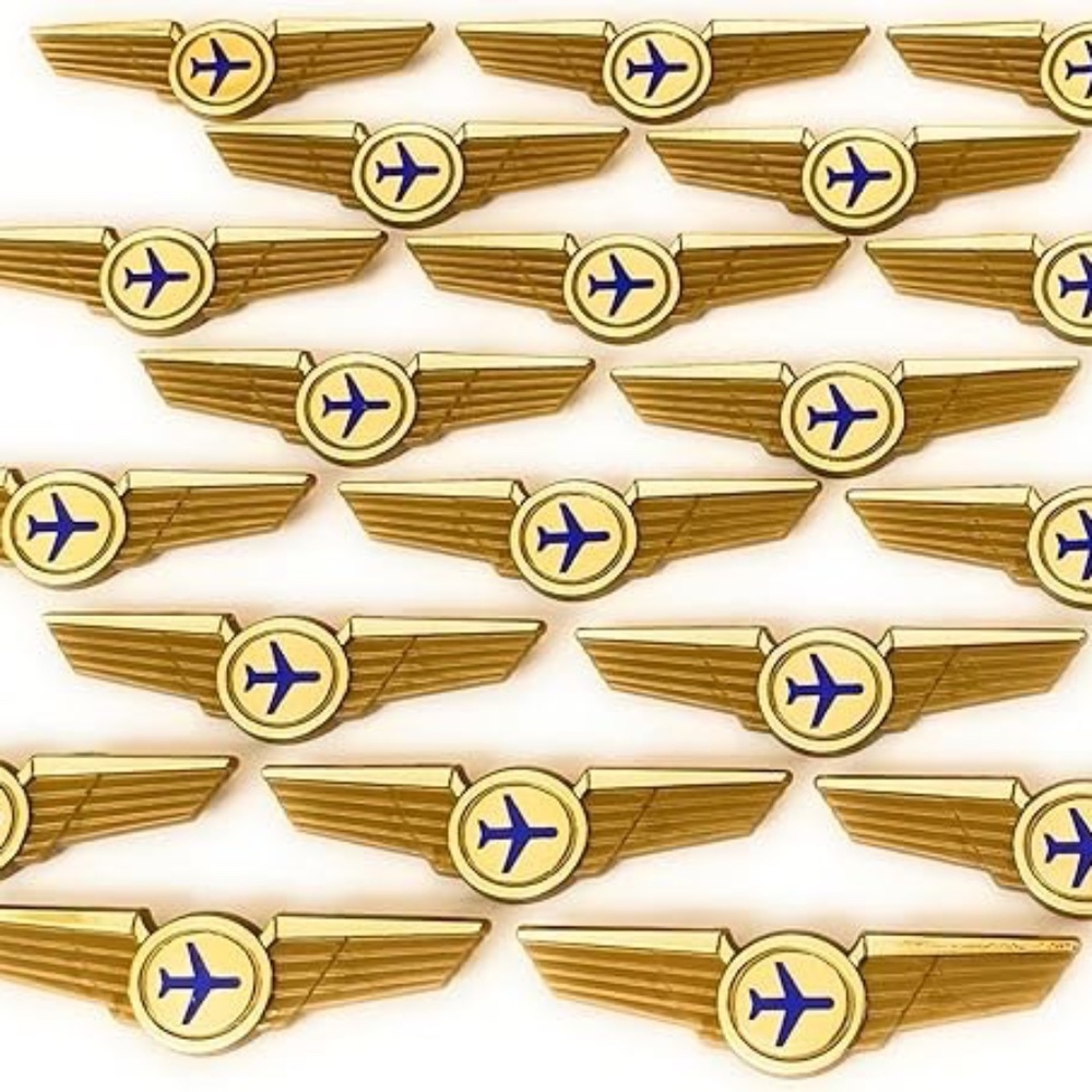 Aviator Kids Airplane Pilot Wings Plastic Pins